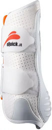 Produktbild von eQuick Ekur luxury Vorderzeug für Dressurpferde aus weichem Fleece in Weiß