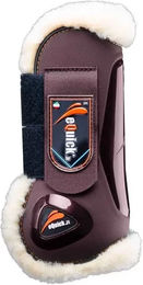 eQuick eLight fluffy Gamaschen für Pferde aus Plüsch in Braun Größe S - 300 g – Bild 1 von 1