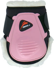 Produktbild von eQuick eLight fluffy Gamaschen für Pferde Rosa Größe S aus Plüsch - 230 g