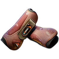 Produktbild von eQuick eLight Gamaschen für Pferde aus Neopren in Braun mit Glitter Größe S - 285 g