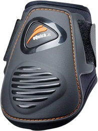 eQuick eLight Gamaschen für Pferde Fersenschutz Neopren Schwarz Medium – Bild 1 von 4