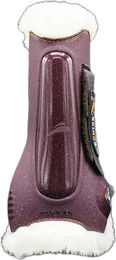 eQuick eLight Gamaschen für Pferde Glitter Fluffy Plüsch Braun Größe S – Bild 1 von 2