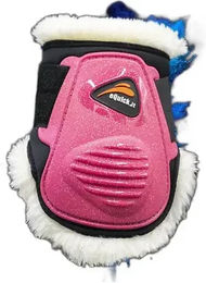 eQuick eLight Gamaschen Unicorn Fluffy Plüsch Rosa Größe L – Bild 1 von 2