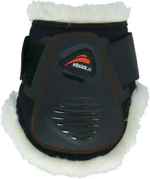eQuick eLight No Kill Rear Gamaschen aus Plüsch Schwarz Größe L – Bild 1 von 3