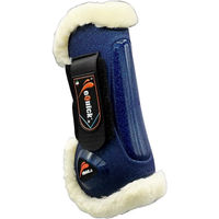 Produktbild von eQuick eLight Sky Full Of Stars Fluffy Vorderbeingamaschen für Vollblut in Blau mit Plüsch