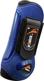 eQuick eLight Sky Full Of Stars Offene Vorderbeingamaschen für Pferde aus Neopren in Blau Schwarz – Bild 1 von 3