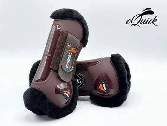 Produktbild von eQuick eLight Vorderbeingamaschen Panther Braun aus Kunststoff