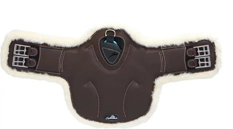 Produktbild von eQuick ES Country fluffy Latzgurt aus Mikrofaser in Beige und Braun