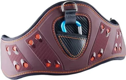 eQuick eSapphire Sattelgurt für Pferde aus Kunstleder in Braun - 140 cm – Bild 1 von 3