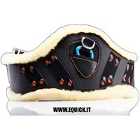 Produktbild von EQUICK eSapphire Sattelgurt für Pferde mit No Kill Kunstfell in Schwarz 130 cm - 130 cm