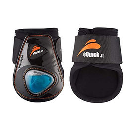 eQuick eShock Fersengamaschen mit Klettverschluss Medium Schwarz – Bild 1 von 3