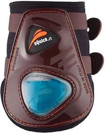 eQuick eShock Rear Fetlock Boots Gamaschen aus Neopren Braun für Vollblut – Bild 1 von 4