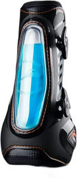 Produktbild von eQuick eShock scratch Gamaschen für Pferde aus Neopren Größe L Schwarz Blau