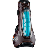 Produktbild von eQuick eShock scratch Gamaschen Vorderbeinschutz für Pferde aus Neopren Braun Größe M