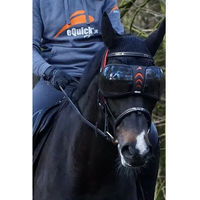Produktbild von eQuick eVysor Schutzbrille für Pferde mit dunklen Gläsern in Schwarz