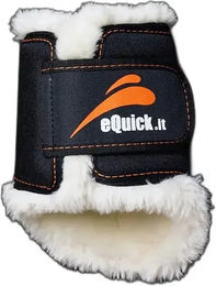 Produktbild von eQuick Gamaschen aus Plüsch Schwarz Größe S