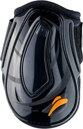 eQuick Gamaschen eAIRSHOCK Fluffy Rear Augenschutz für Pferde mit Kunstwolle Schwarz Größe M – Bild 1 von 2