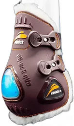 eQuick Gamaschen eVo Fluffy Pferdeklauenschutz aus Plüsch in Braun – Bild 1 von 2