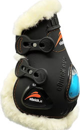 eQuick Gamaschen Pony Plüsch Schwarz FEI-konform – Bild 1 von 2