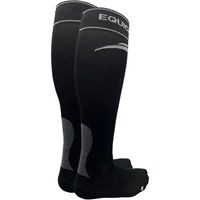 Produktbild von eQuick Reitsocken für Damen in Orange Grau Schwarz Größe 35/40