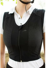 Produktbild von eQuick Rückenprotektor für Reiter Damen Schwarz Größe M EN 1621-2 Level 2