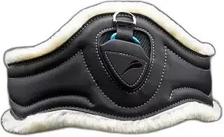 Produktbild von eQuick Sattelgurt aus Mikrofaser in Beige oder Schwarz 115 cm