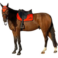 Produktbild von eQuick Springschabracke aus Baumwolle in Braun und Rot