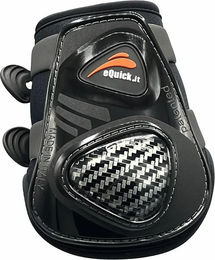 Produktbild von eQuick Streichkappen Gamaschen aus Neopren Schwarz für Vollblut