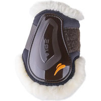 Produktbild von eQuick Vibe Fluffy Gamaschen Hinterbeinschutz mit Klettverschluss für Pferde Schwarz