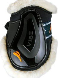 Produktbild von eQuick Vibe Fluffy Hinterbeingamaschen für Vollblut Pferde in Schwarz