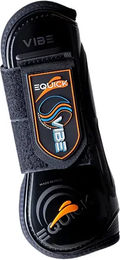 Produktbild von eQuick Vibe Velcro Vorderbeingamaschen aus TPR Schwarz Größe M