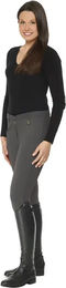 Produktbild von Equicomfort Basic Lycra-Reithose für Damen aus Baumwolle Grau Größe 34
