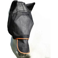 Produktbild von Equilibrium Fliegenhaube für Pferde aus Baumwolle Schwarz Größe S