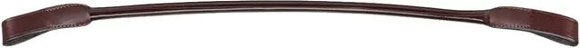 Equiline Abgerundetes Stirnband für Pferde aus Leder in Braun – Bild 1 von 2