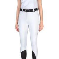 Produktbild von Equiline Adellek Reithose Damen mit Full Grip und hohem Bund in Weiß Größe 40 IT
