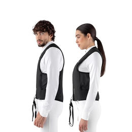 Equiline Airbag Weste Eclair Unisex Schwarz Größe L aus Cordura Stretch – Bild 1 von 6