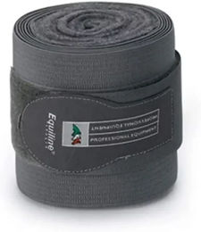 Produktbild von Equiline Arbeitsbänder für Pferde aus Fleece in Grau (2er Set)