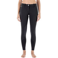 Produktbild von Equiline Ash X-Grip Kniebesatzreithose Damen Schwarz Größe 40