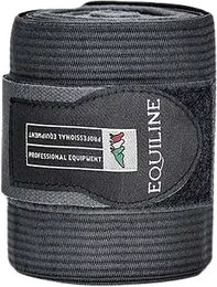 Equiline Bandagen Work Elastikfleece für Pferde in Schwarz – Bild 1 von 2