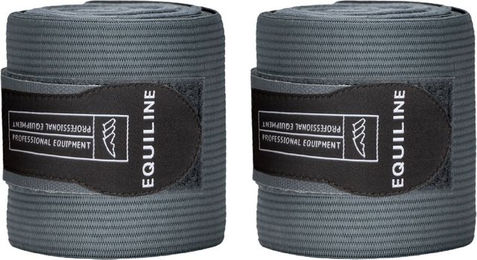 Produktbild von Equiline Bandagen Work ElastikFleece Gamaschen für Pferde in Grün und Grau