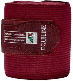 Equiline Bandagen Work ElastikFleece Gamaschen Rot – Bild 1 von 2