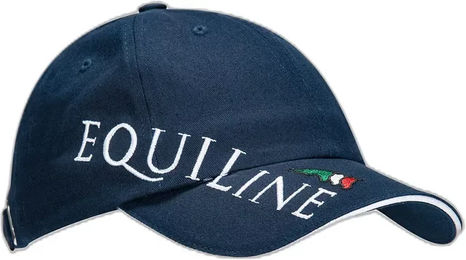 Equiline Basecap Unisex aus Baumwolle mit Logo in Blau Weiß – Bild 1 von 5