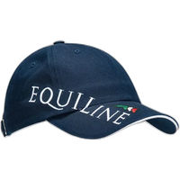 Produktbild von Equiline Basecap Unisex aus Baumwolle mit Logo in Blau Weiß