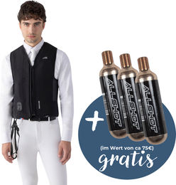 Equiline Belair Airbag Weste für Pferde Unisex Schwarz Größe XL/2XL inklusive 3 Kartuschen – Bild 1 von 1