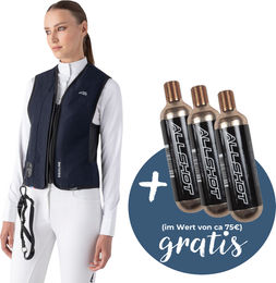 Equiline Belair Airbag Weste Unisex Blau Grösse L inklusive 3 Kartuschen – Bild 1 von 4