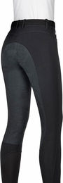 Equiline Berklek Ecoleat Reithose Damen Vollbesatz Schwarz Größe 38 – Bild 1 von 1