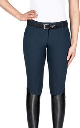 Equiline Boston Reithose Damen mit Kniebesatz aus Baumwolle Blau Größe 40 – Bild 1 von 2