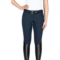 Produktbild von Equiline Boston Reithose Damen mit Kniebesatz aus Baumwolle Blau Größe 40