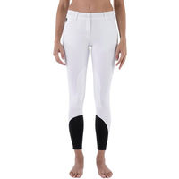 Produktbild von Equiline Boston Reithose Damen mit Kniebesatz aus Baumwolle Weiß Größe 44