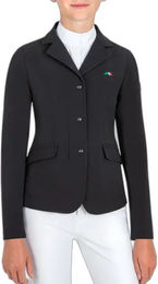 Equiline Carolink Reitturnierjacke für Mädchen in Schwarz Größe 158/170 – Bild 1 von 7